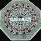 15'' White Marble Coffee Table Top Multi Stone Inlay Marquetry Best Home Decor 15'' White Marble Coffee Table Top Multi Stone Inlay Marquetry Best Home Decor