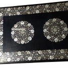 2.5'x5' Black Marble Dining Table Top Mother of Pearl Inlay Art Decor Furniture 2.5'x5' Black Marble Dining Table Top Mother of Pearl Inlay Art Decor Furniture