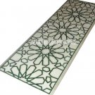 2.5'x5' White Marble Dining Table Top Malachite Inlay Art Occasion Outdoor Decor 2.5'x5' White Marble Dining Table Top Malachite Inlay Art Occasion Outdoor Decor