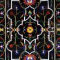 24"x47" Marble Dining Side Table Top Stone Inlaid Pietradura Outdoor Patio Decor