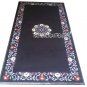 2.5'x5' Black Marble top Dining Mother of Pearl Inlay Pietradura Living Decor