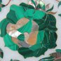 30" Marble Coffee Malachite Paua Shell Table Top Floral Mosaic Inlay Home Decor