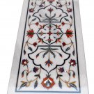 4'x2' Marble Dining Table Top Jasper Stones Inlaid Marquetry Art Outdoor Decor