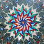 24" Marble Coffee Table Top Inlaid Semi Precious Filigree Handmade Decorative