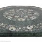 24" Green Table Top Unique Coffee Handmade Marquetry Decorative Pauashell Decor