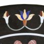 2.5' Italian Coffee Marble Top Cocktail Table Top Mosaic Inlay Handmade Decor