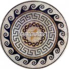 42" Italian Marble Dining Top Table Antique Mosaic Inlaid Decorative Home Arts