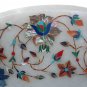 30" Marble Restaurant Table Top Multi Floral Semi Precious Decor Stones Arts