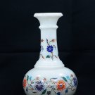 8" Marvelous Marble Flower Vase Mosaic Multi Inlay Hallway Interior Decor H5574A 8" Marvelous Marble Flower Vase Mosaic Multi Inlay Hallway Interior Decor H5574A