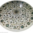 3'X3' Marble Side Coffee Table Top Rare Inlay Pauashell Gemstone Home Art Decor 3'X3' Marble Side Coffee Table Top Rare Inlay Pauashell Gemstone Home Art Decor