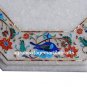 3 PCS Wholesale Lot 12" Marble Coffee Table Top PietraDura With Wooden Base Art