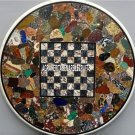 30'' White Round Marble Coffee Table Tops Mosaic Semi Precious Inlaid Home Decor 30'' White Round Marble Coffee Table Tops Mosaic Semi Precious Inlaid Home Decor