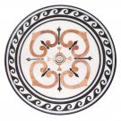24" White Marble Coffee Table Top Real Mosaic Stone Marquetry Art Inlay Decor 24" White Marble Coffee Table Top Real Mosaic Stone Marquetry Art Inlay Decor