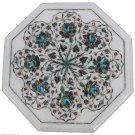 12" Marble Coffee Paua Shell Gemstone Side Table Top Marquetry Home Decorarive 12" Marble Coffee Paua Shell Gemstone Side Table Top Marquetry Home Decorarive
