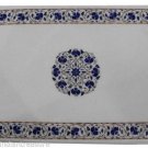 24"x36" Dining Table With Marble Top Antique Furniture Lapis Occasional Gifts 24"x36" Dining Table With Marble Top Antique Furniture Lapis Occasional Gifts