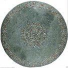 36" Green Marble Semi Precious Dining Coffee Table Paua Shell Malachite Inlaid