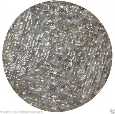 30" Marble Coffee Table Top Rare Mother of Pearl Stone Mosaic Occasional Decor