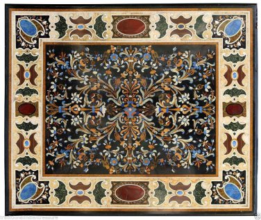 5'x4' Marble Dining Center End Table Top Precious Inlaid Outdoor Gifts Art Decor