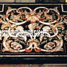 4'x2' Black Dining Marble Table Top Scagliola Stone Inlay Furniture Patio Decor