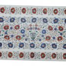 3'x2' Marble Dining Room Table Carnelian Mosaic Inlay Floral Outdoor Decor H943A