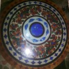 36" Black Marble Lazuli Dining Coffee Table Top Rare Mosaic Inlay Designer Decor