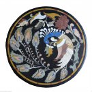 30" Black Marble Dining Table Top Handmade Peacock New Year Outdoor Decor Arts 30" Black Marble Dining Table Top Handmade Peacock New Year Outdoor Decor Arts