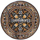 60" Collectible Marble Hallway Table Top Scagliola Antique Inlay Patio Art H3863