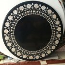 30" Marble Round inlaid Fine Coffee Table Top White Mother of Pearl Decor New