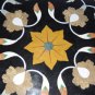 23" Marble Top Accent Coffee Table Top Handmade Marquetry With Stand Patio Decor