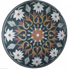 30" Marble Round Dining Table Top Rare Inlay Pietradura Occasional Decor H939A
