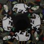 36" Marble Dining Table Top Inlay Elephant Marquetry Handmade Living Room Decor