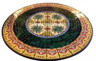 24" Granite Marble Coffee Table Top Handmade Decor Inlay Marquetry Outdoor Art