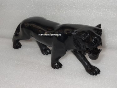 Panther Leopard Cougar Big Cat Car Collector Marble Statue Showpiece Gifts Decor
