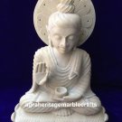 15.5" Buddha Carving Natural Soap Stone Marble Carved Handmade Collectible Decor