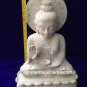 15.5" Buddha Carving Natural Soap Stone Marble Carved Handmade Collectible Decor