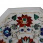 12" Marble Coffee/Sofa Table Top Pietra Dura Floral Collectible Furniture Decor