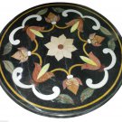 30"X30" Round Marble End Table Rare Inlay Living Room Mosaic Home Decor H923A
