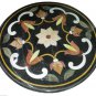 30"X30" Round Marble End Table Rare Inlay Living Room Mosaic Home Decor H923A