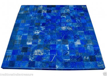 24" Marble Coffee Table Top Lapis Lazuli Inlay Marquetry Inlay Random Home Decor