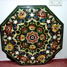36" Green Marble Table Top Inlaid Handmade Malachite Dining Table Home Decor 36" Green Marble Table Top Inlaid Handmade Malachite Dining Table Home Decor