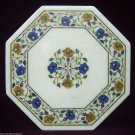 12" Marble Coffee Corner Table Top Rare Hakik Mosaic Inlay Arts Outdoor Decor