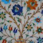 12" Marble Coffee Table Top Mosaic Peacock Art Pietra Dura Handmade Home Decor