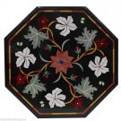 24" Black Table Top Unique Coffee Handmade Marquetry Garden Outdoor Decorative 24" Black Table Top Unique Coffee Handmade Marquetry Garden Outdoor Decorative