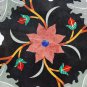 24" Black Table Top Unique Coffee Handmade Marquetry Garden Outdoor Decorative
