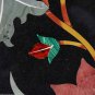 24" Black Table Top Unique Coffee Handmade Marquetry Garden Outdoor Decorative