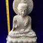 12" Natural Soap Stone Marble Buddha Carved Handmade Collectible Decor Worship