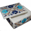 4"x3"x2" Marble Jewelry Box Handmade Turquoise Lapis Lazuli Beautiful Love Gifts 4"x3"x2" Marble Jewelry Box Handmade Turquoise Lapis Lazuli Beautiful Love Gifts