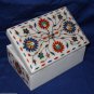 6"x4"x3" Marble Jewelry Box Pietra Dura Handmade Beautiful Gifts For Girl Friend