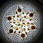 9" Filligree Marble Plate Abalone Stone Inlaid Mosaic Occasional Art Decor H5441