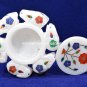 5"x1.5" Modern Marble Beautiful Box Marquetry Inlay Arts Special Decorate H5533A